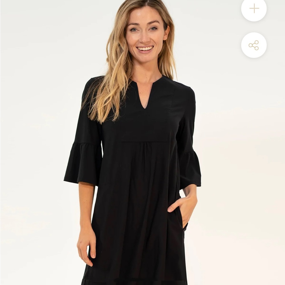JUDE CONNALLY KERRY DRESS LONG JUDE CLOTH - BLACK